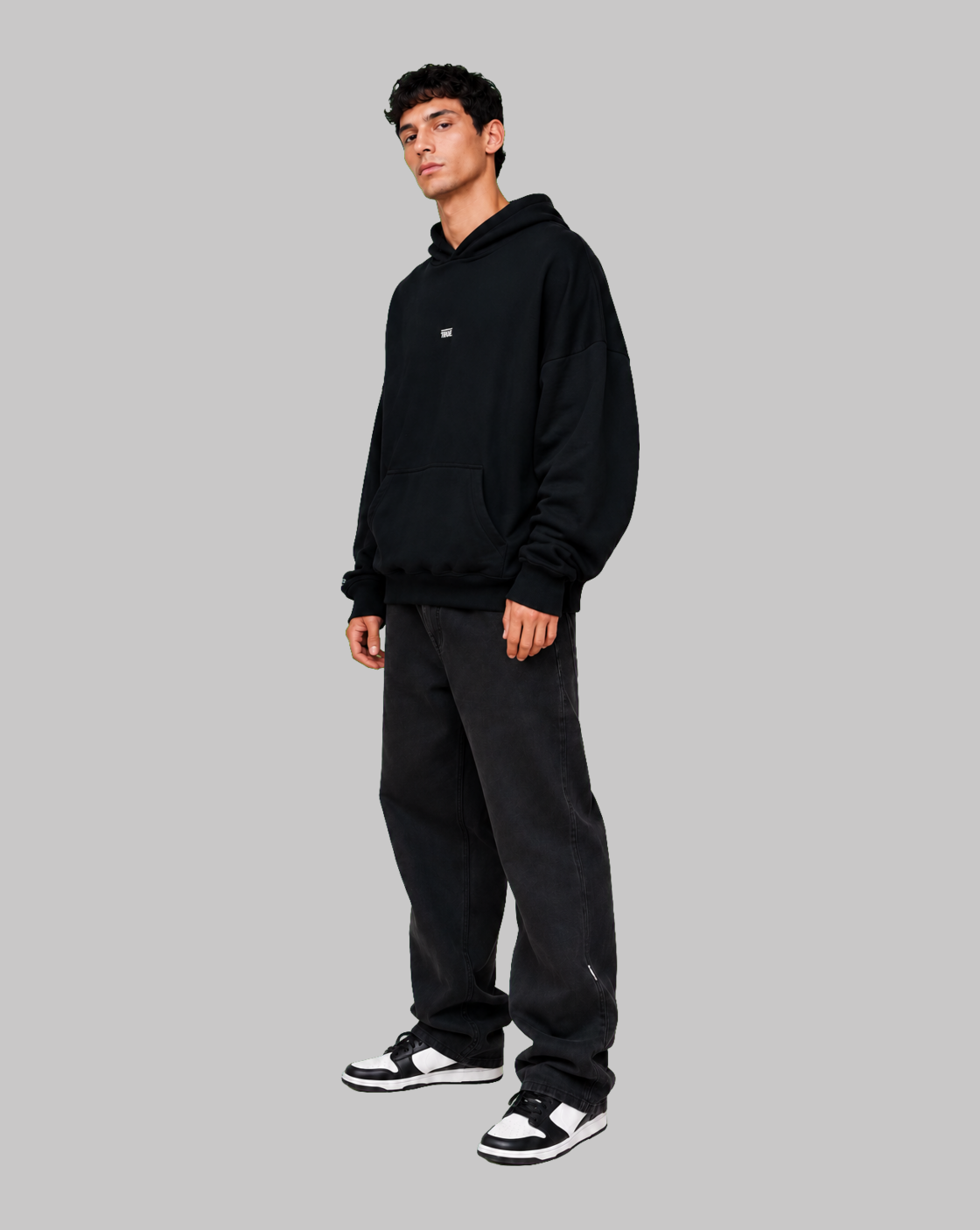 Sudadero True Classic Hoodie - Deep Black-thumbmail-1