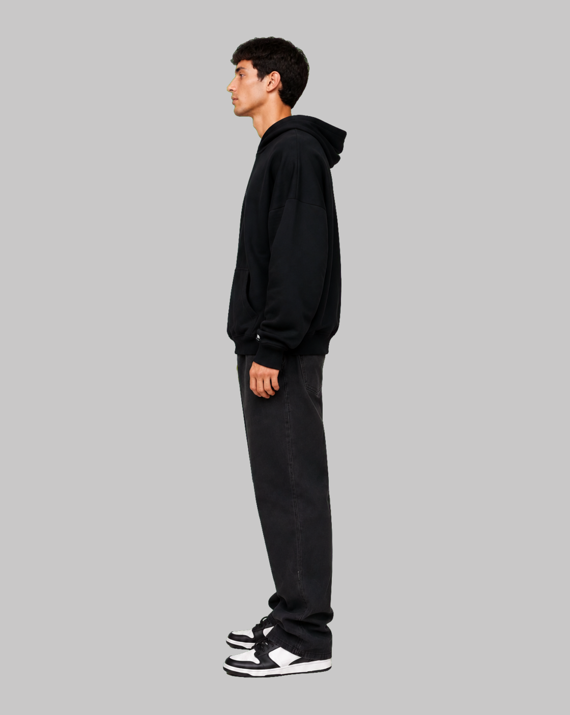 Sudadero True Classic Hoodie - Deep Black-thumbmail-4
