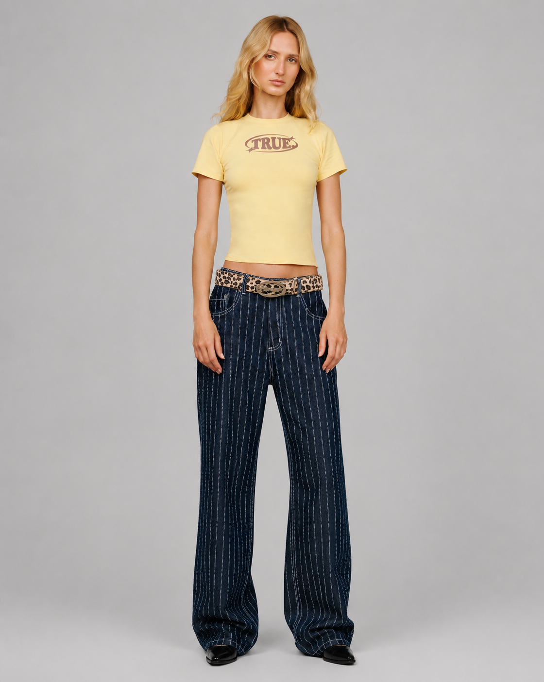 playera true Pastel Fitted Tee - Butter Yellow