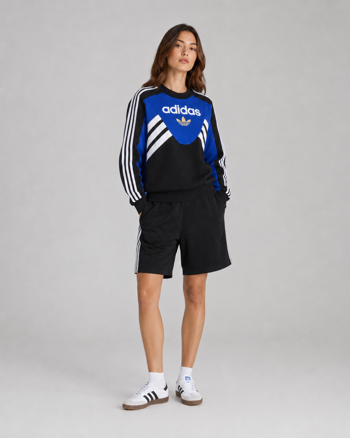 sudadero adidas cutline crew mujer kd7769
