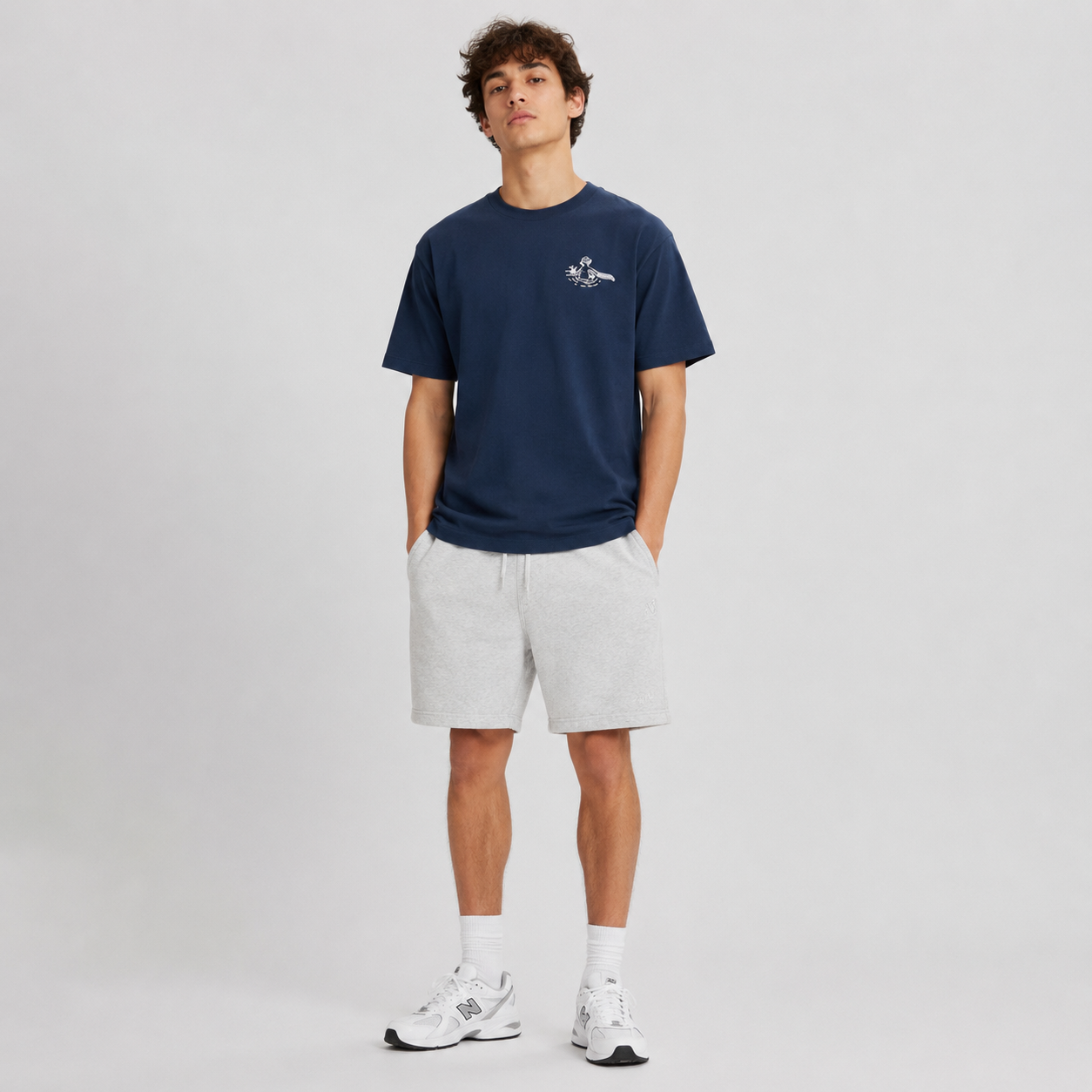 playera new balance fleece hombre mt61j9ic-nny