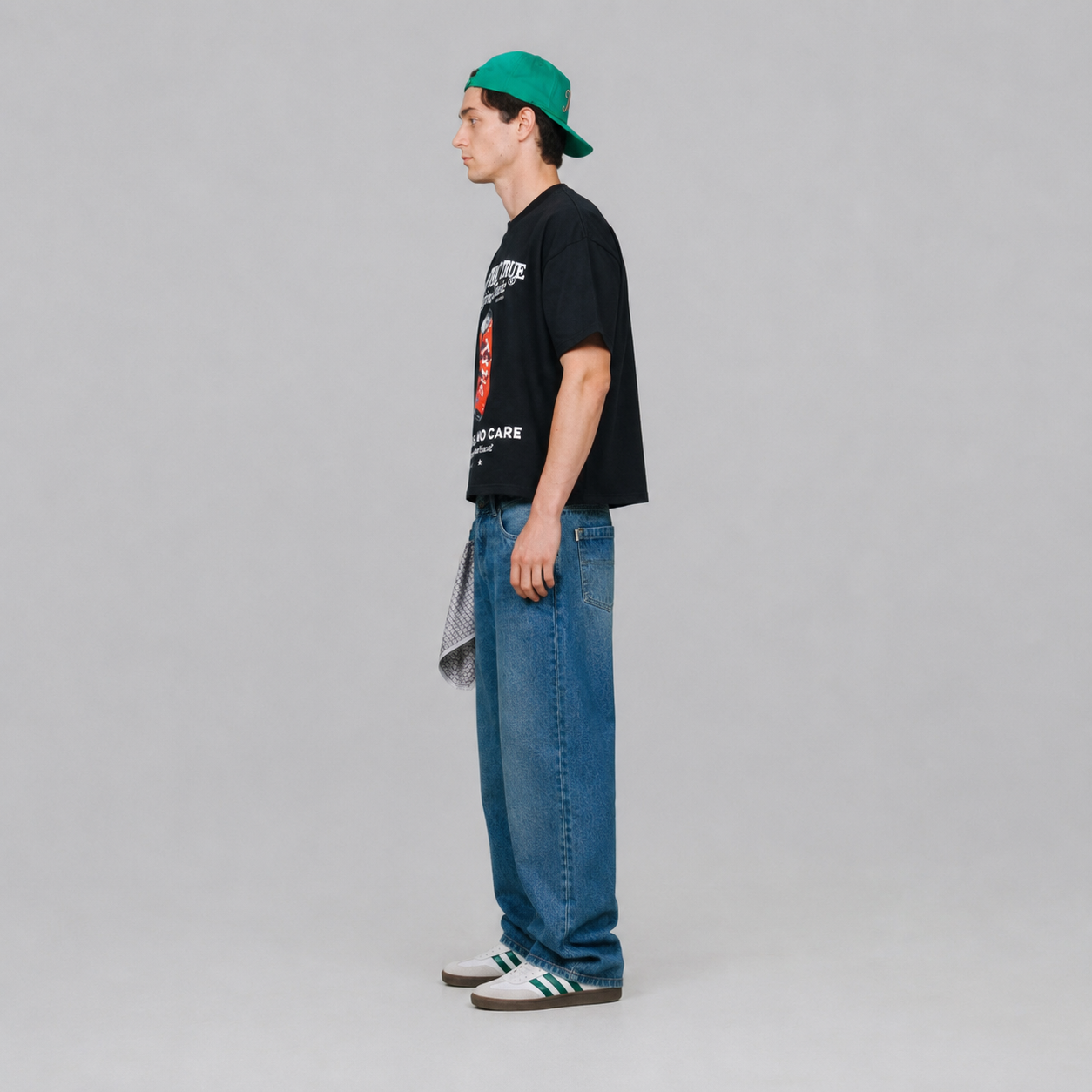 playera true Pop Taste Boxy Tee - Black-thumbmail-2