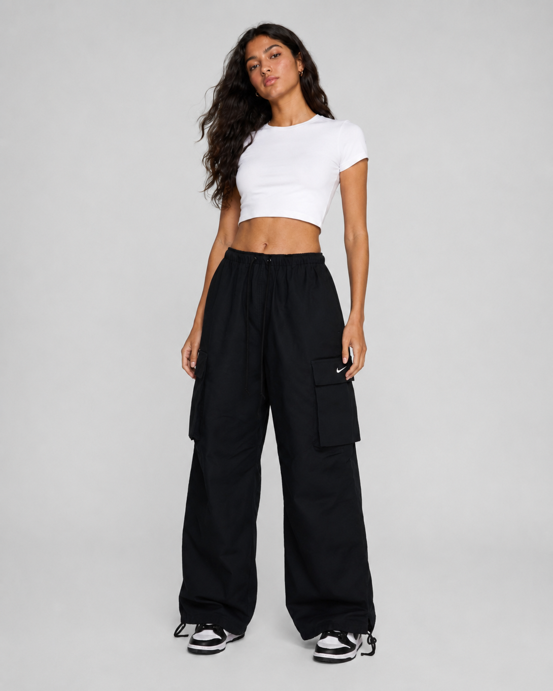 pantalon cargo nike nsw mujer fv7520-010