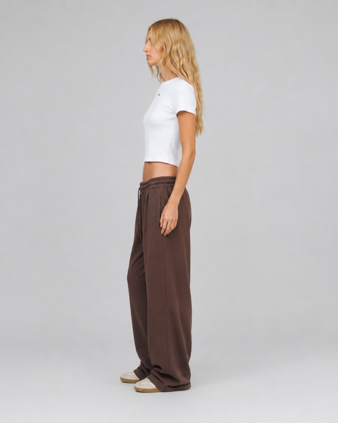 playera true Slim Ribbed Fitted Tee - White-thumbmail-2
