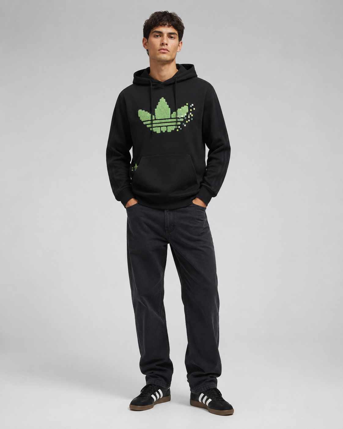 sudadero adidas minecraft hombre jz9920