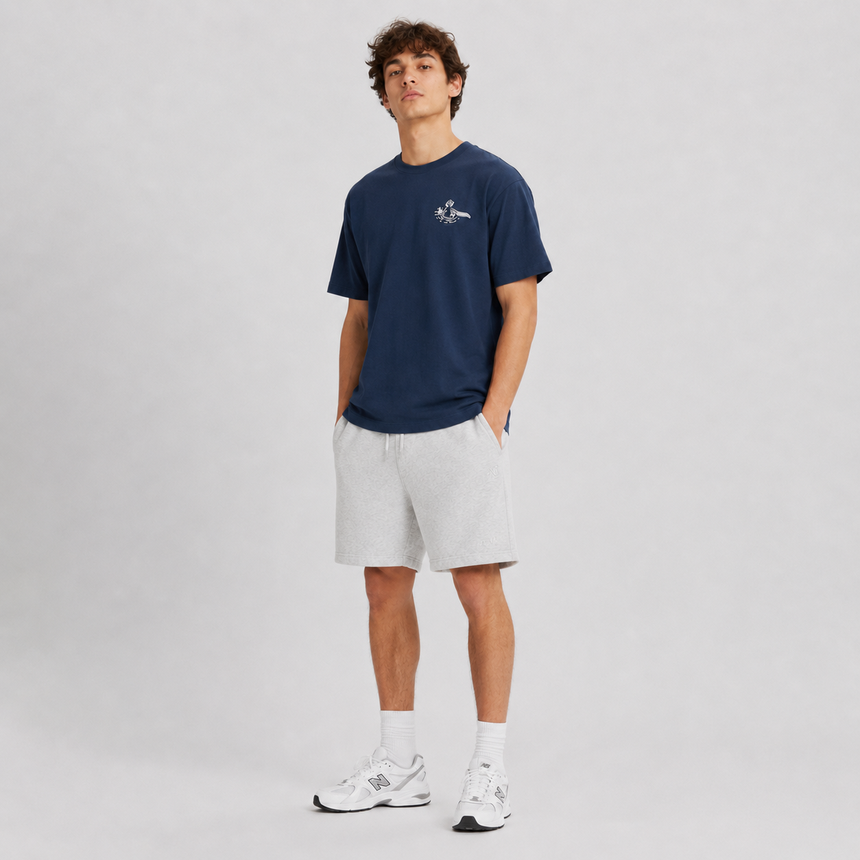 playera new balance fleece hombre mt61j9ic-nny