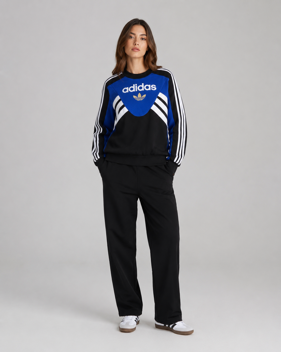 sudadero adidas cutline crew mujer kd7769