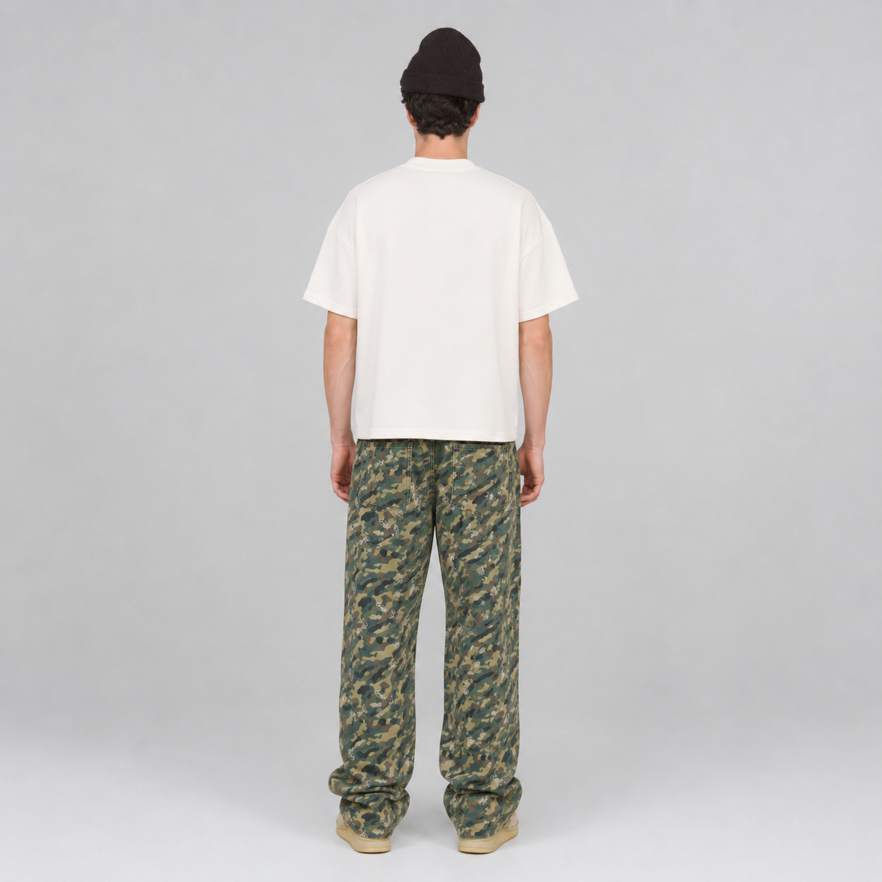 playera true textured boxy tee - Cream-thumbmail-4