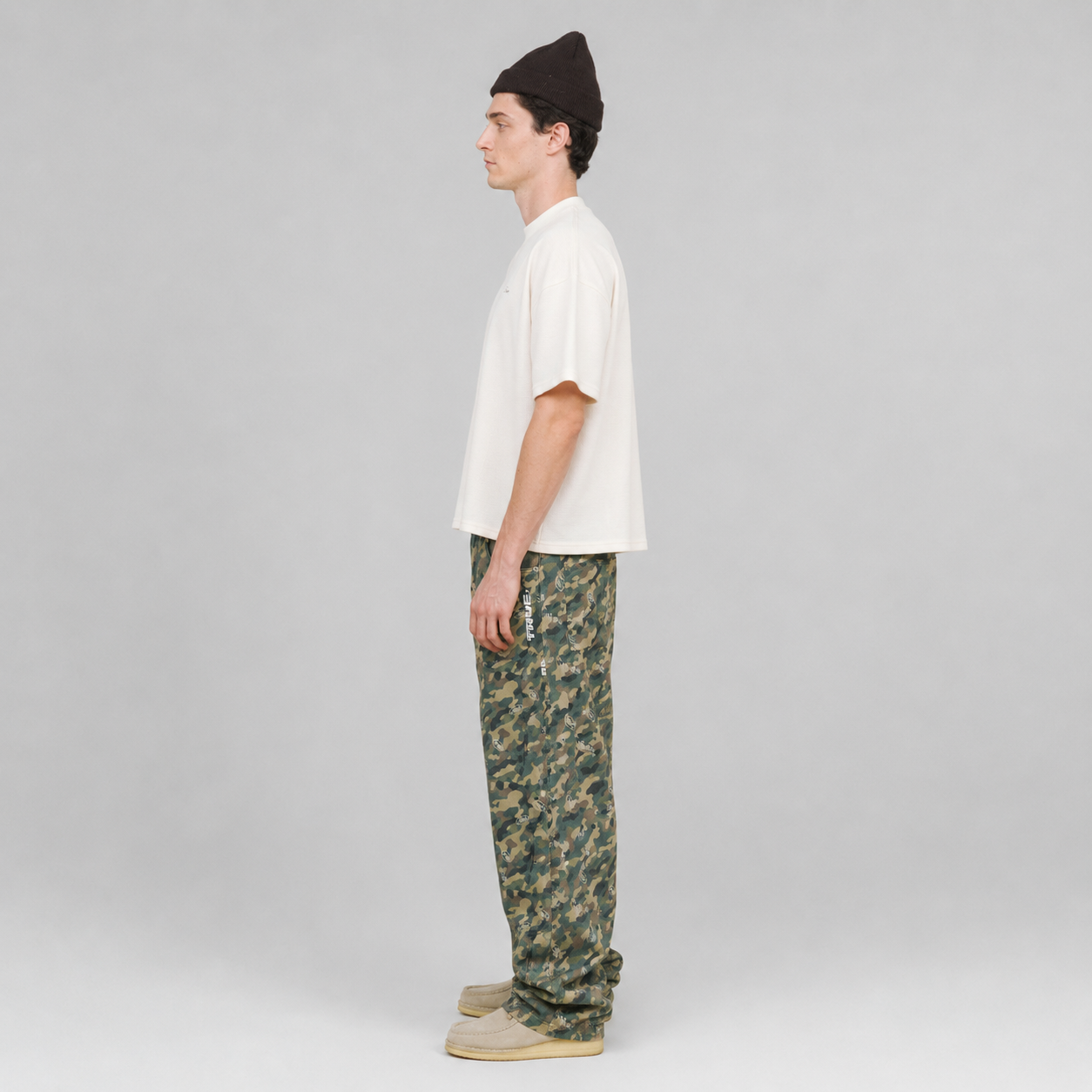playera true textured boxy tee - Cream-thumbmail-2