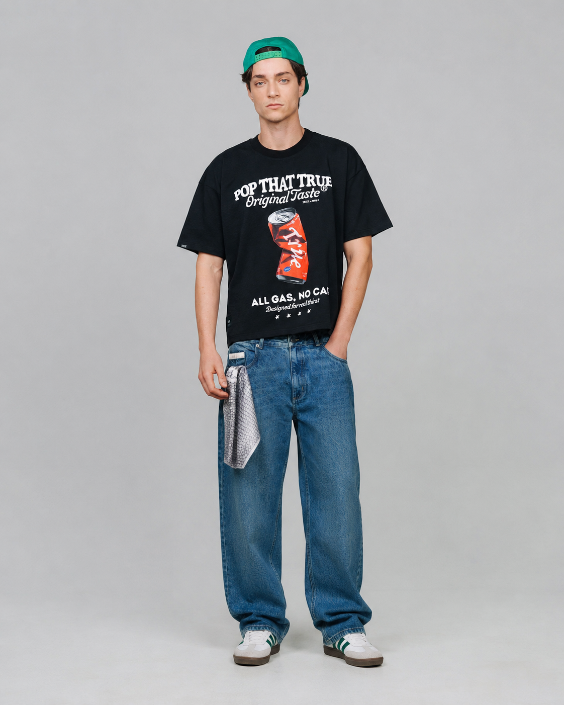 playera true Pop Taste Boxy Tee - Black-thumbmail-6