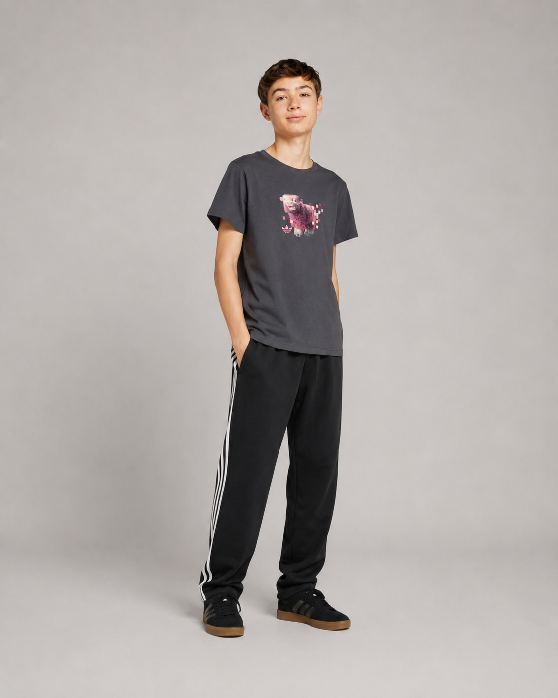 playera adidas minecraft niño jz9937