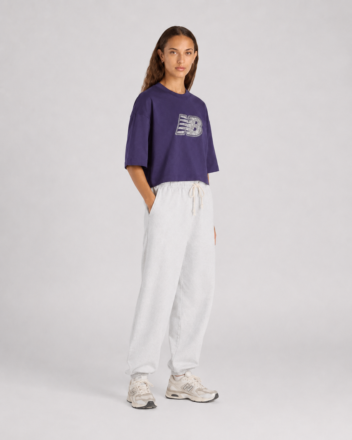 playera new balance lace mujer wt61g0iy-boy