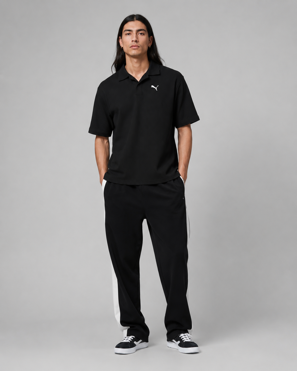 polo puma wardrobe ess boxy waffle hombre 634362 01