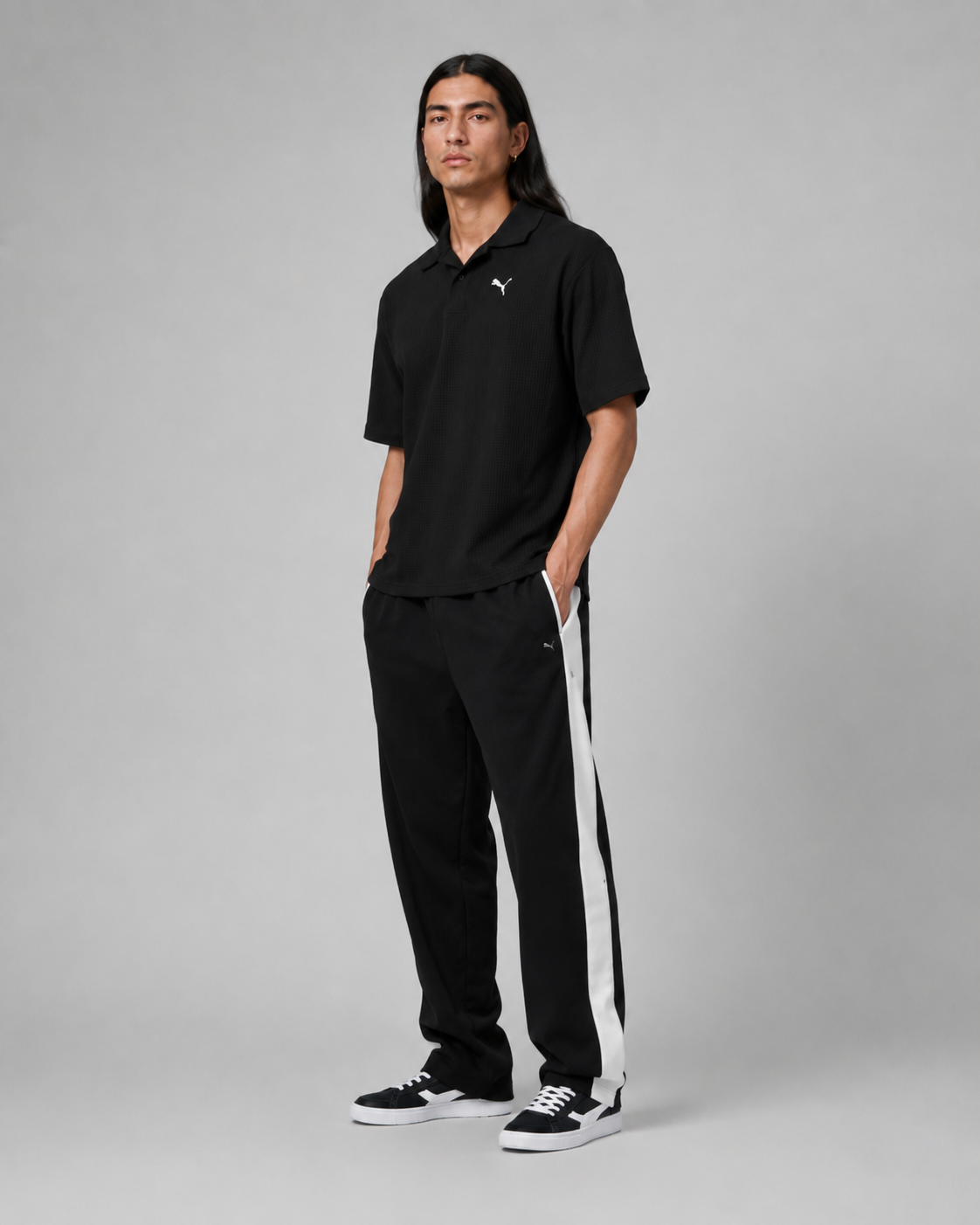polo puma wardrobe ess boxy waffle hombre 634362 01