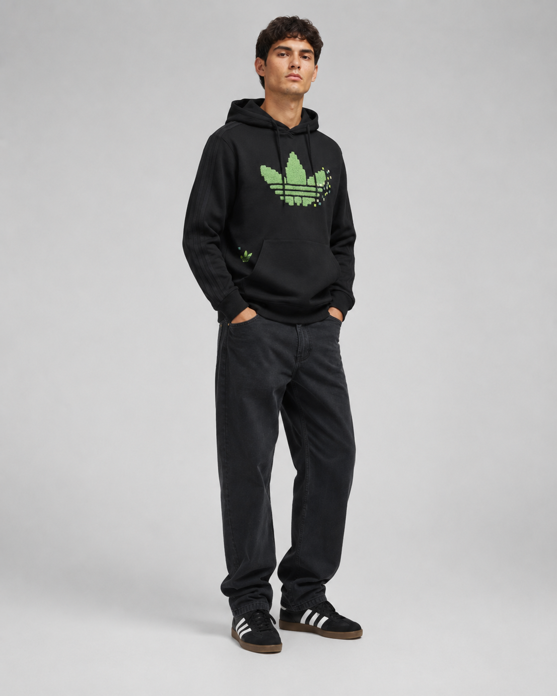 sudadero adidas minecraft hombre jz9920