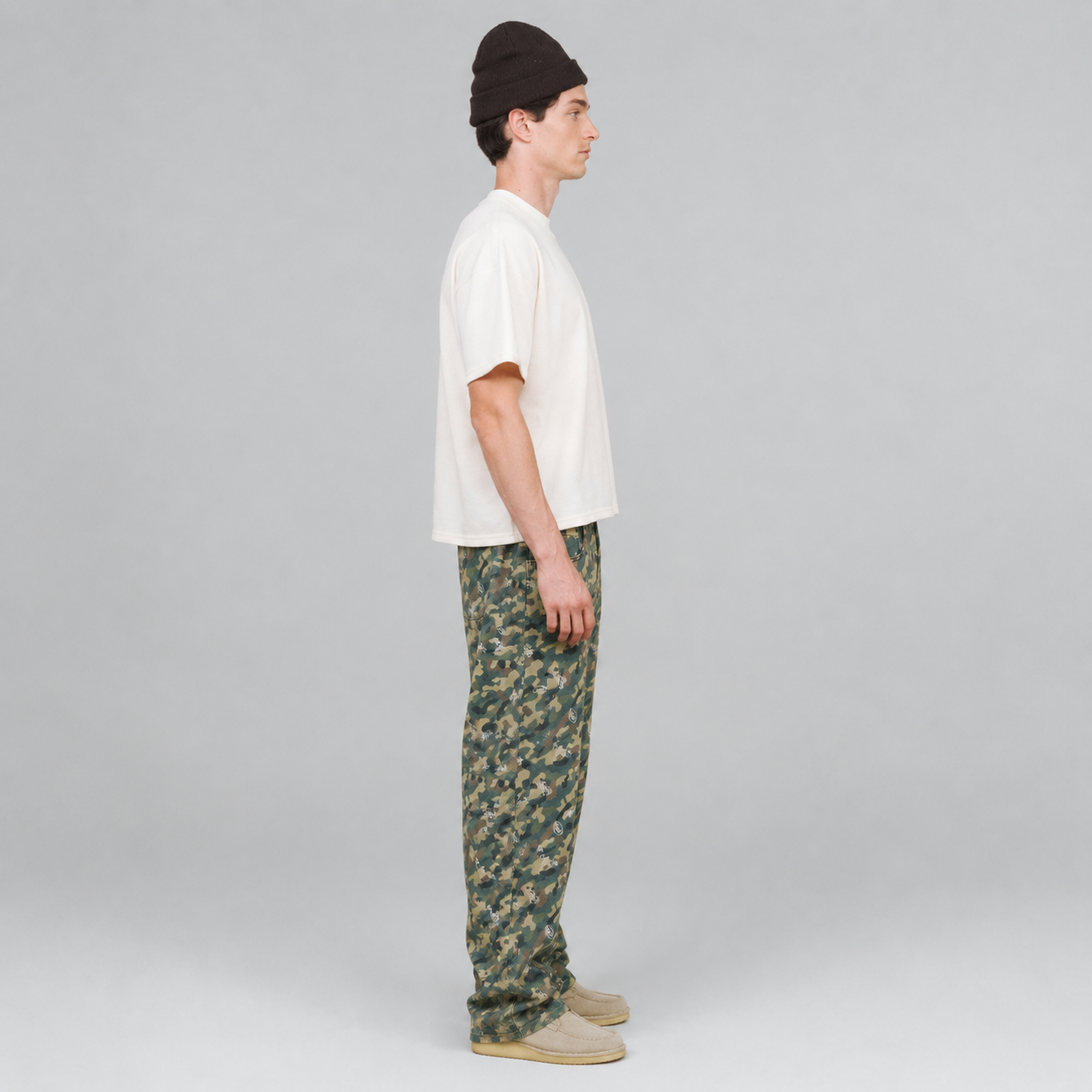 playera true textured boxy tee - Cream-thumbmail-3