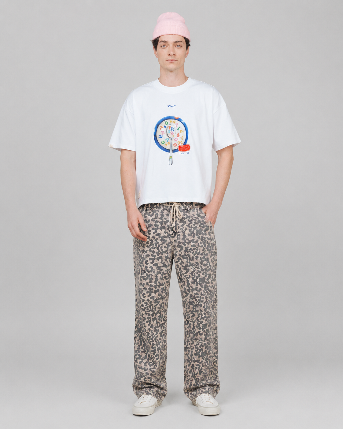 playera true my cereal boxy tee - White-thumbmail-3