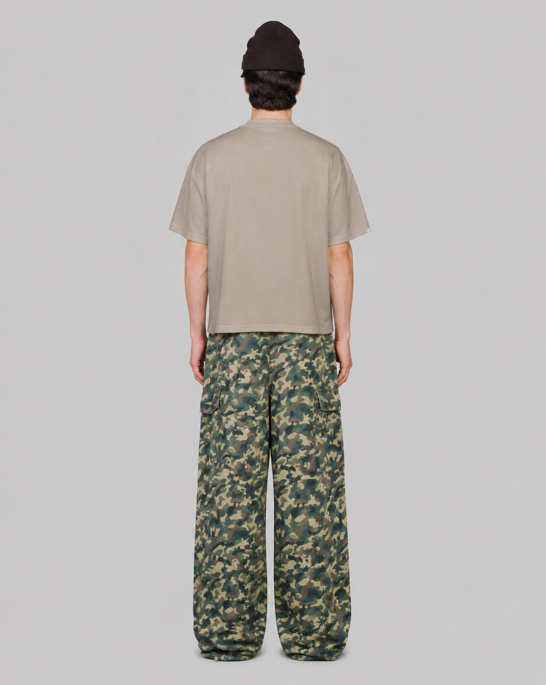 playera true Textured Boxy Tee - Sand-thumbmail-3